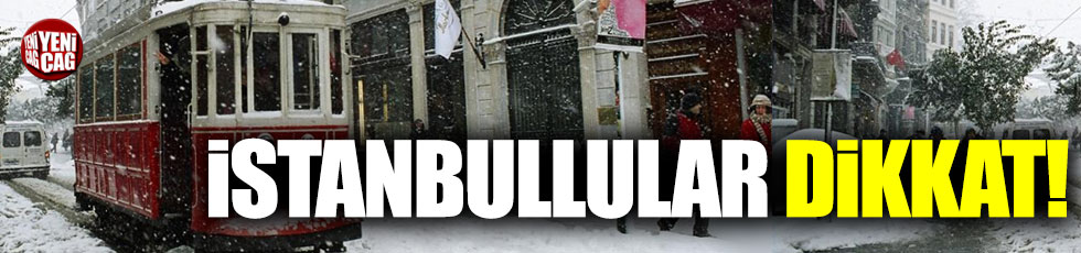 Meteoroloji uyardı: İstanbul’a kar geliyor…
