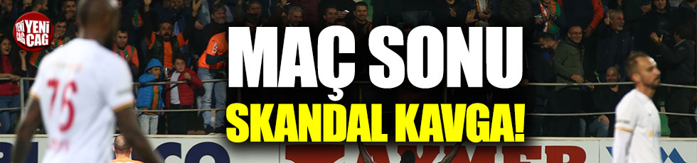 Alanyaspor - Kayseri spor maçının ardından kavga çıktı