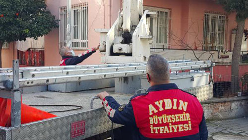 Bu kez itfaiye eri mahsur kaldı - Resim : 7