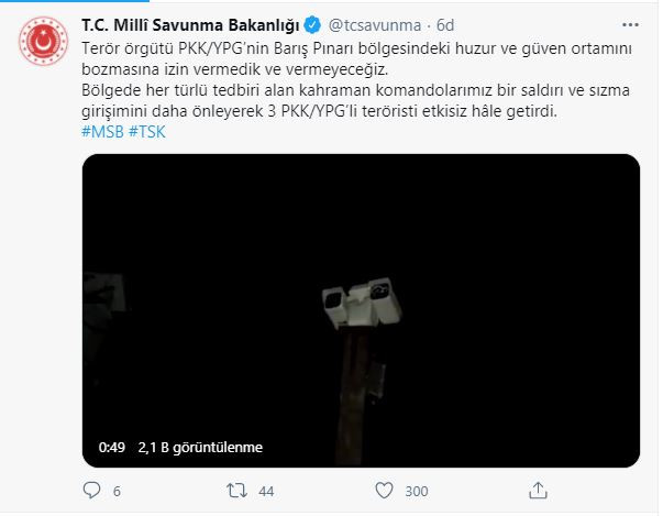 3 PKK/YPG'li 3 terörist öldürüldü - Resim : 1