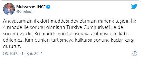 İnce’den Babacan’a ilk 4 madde tepkisi - Resim : 1