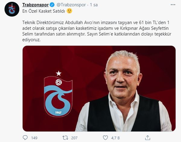 Abdullah Avcı'nın taktığı 'özel kasket' sahibini buldu - Resim : 1