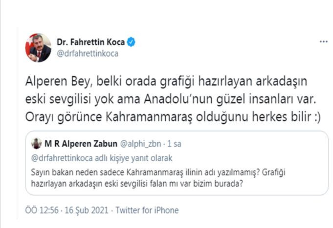 Bakan Koca'dan esprili yanıt. “Orada sevgilisi mi var” diyen takipçisine - Resim : 1