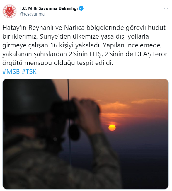 Türkiye'ye girmeye çalışan 4 terörist yakalandı - Resim : 1