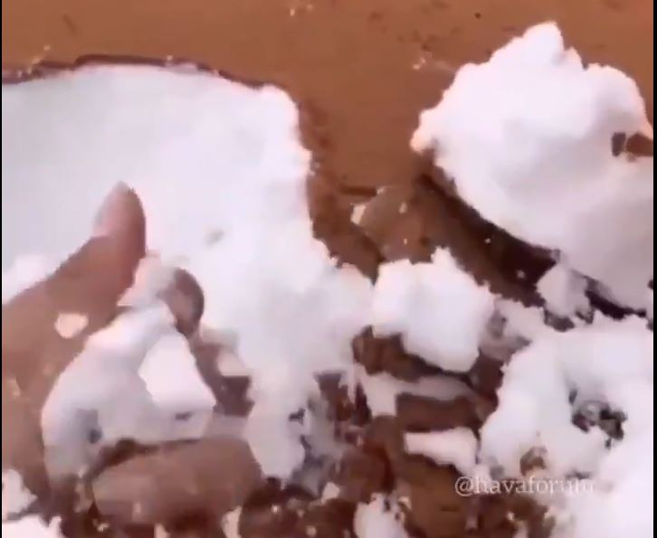 Şaşkına çeviren görüntü. Koca çöl pastaya döndü - Resim : 2