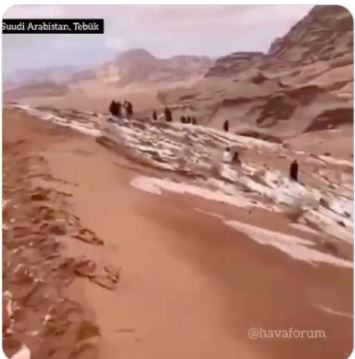 Şaşkına çeviren görüntü. Koca çöl pastaya döndü - Resim : 3