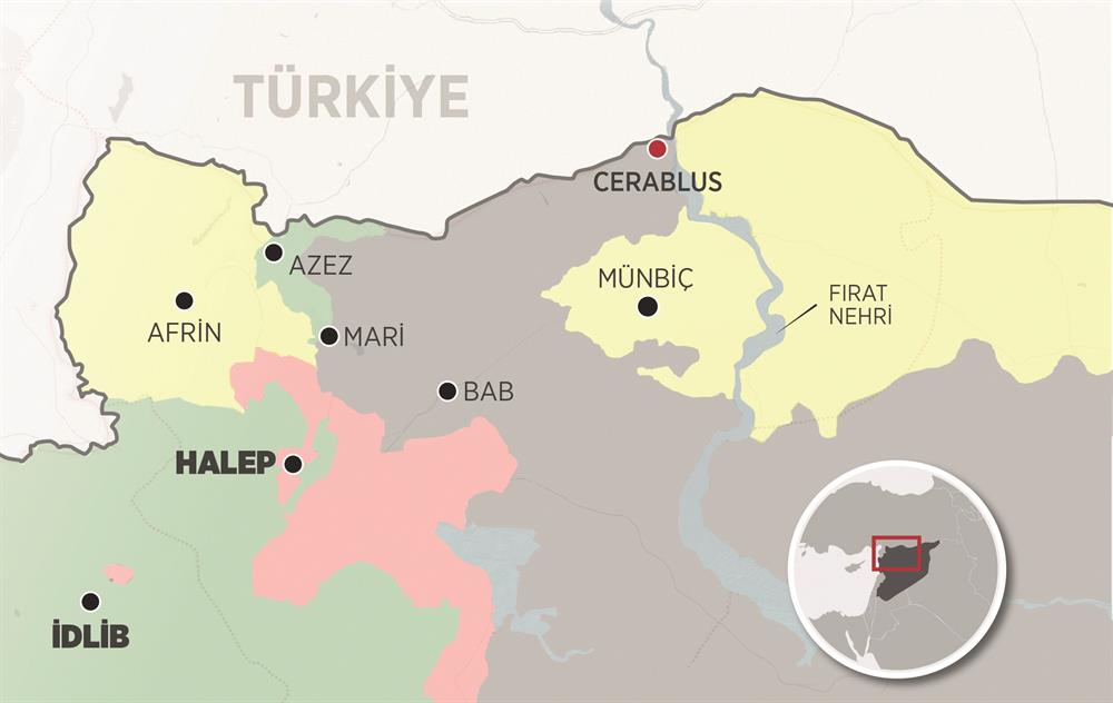 Flaş... Türkiye- Suriye sınırındaki Cerablus''a balistik füze atıldı