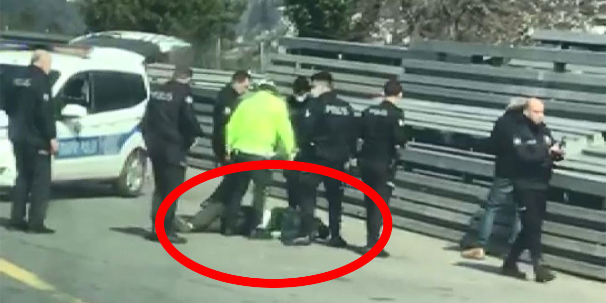 Köprü girişinde hareketli anlar - Resim : 2