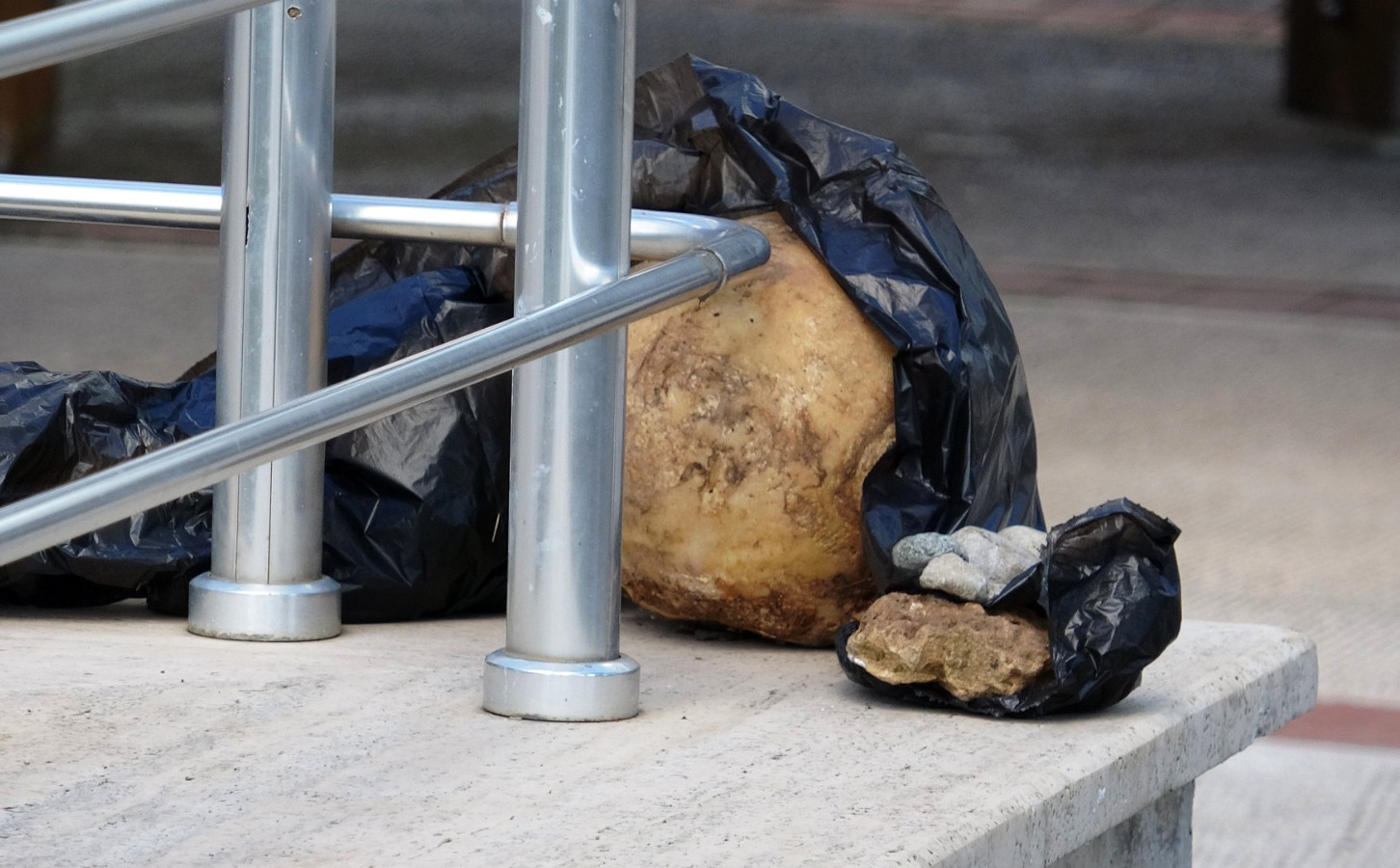 Hastane bahçesinde kafatası heyecanı - Resim : 1