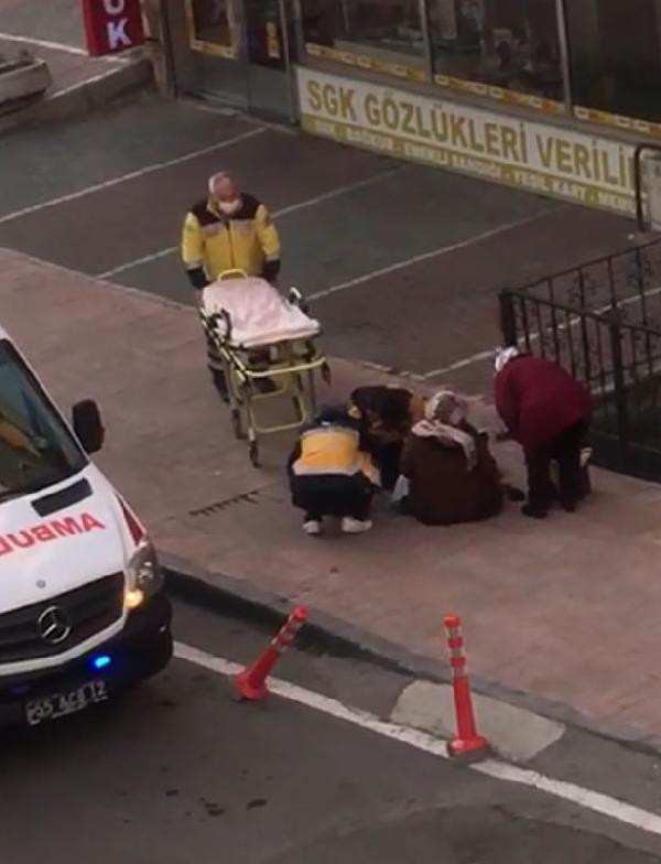 Samsun'da kaldırımda yürürken doğum yaptı. İmdadına esnaf yetişti - Resim : 1