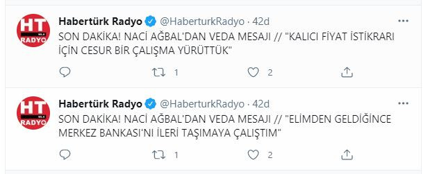 Naci Ağbal'dan veda mesajı - Resim : 1