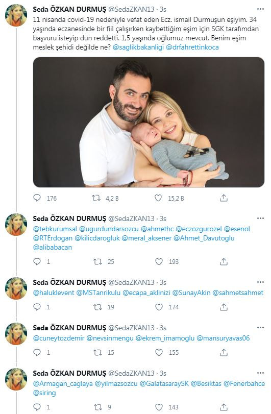 SGK önce başvuru istedi sonra reddetti. Koronadan ölen eczacının eşi böyle feryat etti - Resim : 2