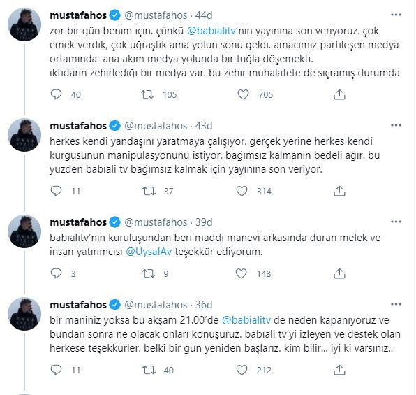 Gazeteci Mustafa Hoş duyurdu. Bir haber kanalı daha kapanıyor - Resim : 1