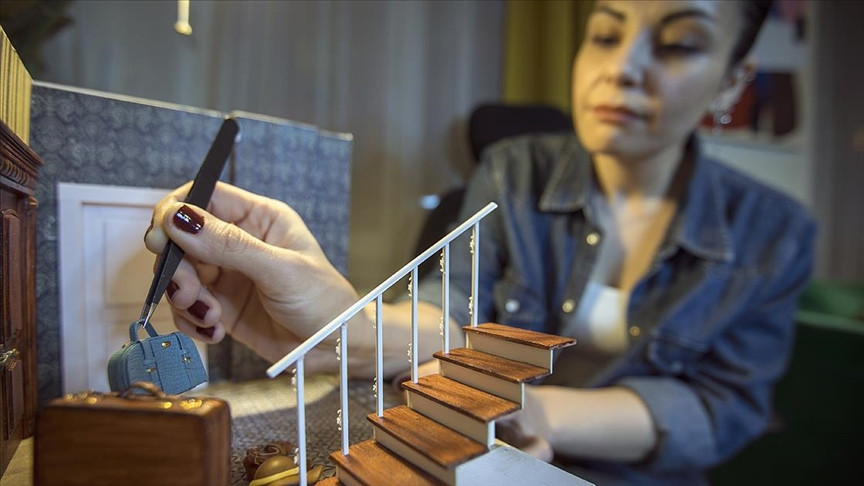 Hayallerindeki dünyayı mini olarak canlandırıyor - Resim : 5