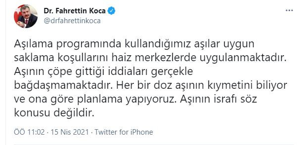 Bakan Koca Prof. Tükek'in açıklamasını yalanladı. Hangisi doğruyu söylüyor? - Resim : 1