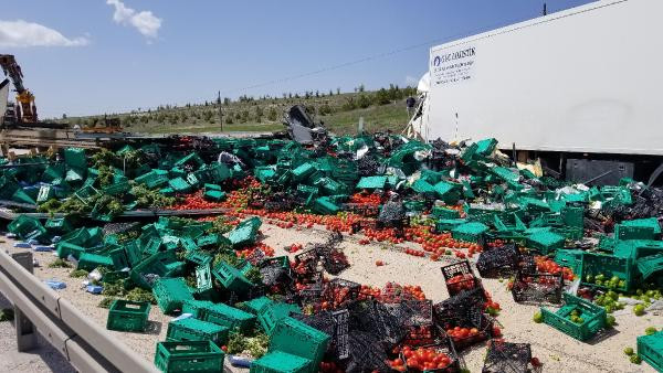Boş yolda 2 TIR kafa kafaya çarpıştı - Resim : 10