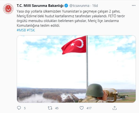 Yunanistan'a geçmeye çalışan 2 FETÖ mensubu yakalandı - Resim : 1