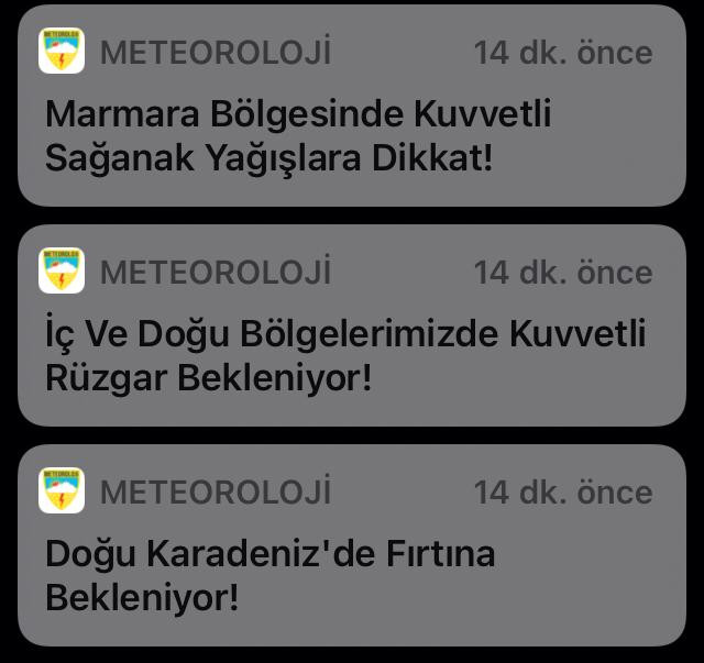Meteoroloji radyosuna son raporlar ulaştı. Her yere uyarı gitti - Resim : 1