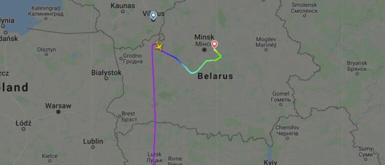 Yolcu uçağını zorla indirip gözaltına aldılar - Resim : 1