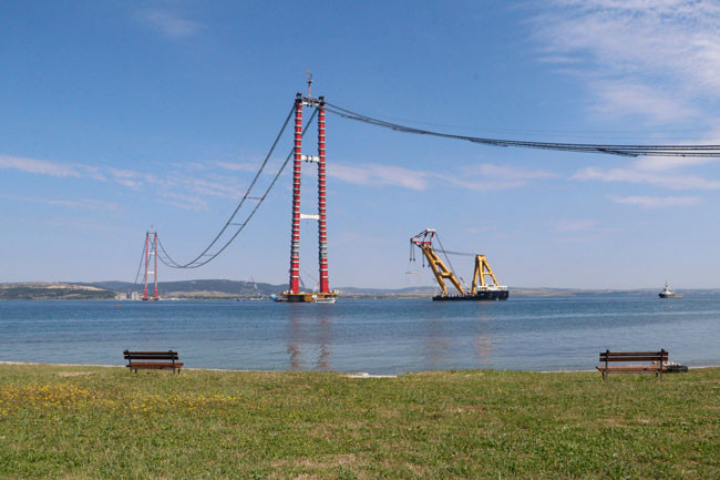 1915 Çanakkale Köprüsü için boğaz gemi geçişlerine kapatıldı - Resim : 1