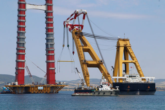 1915 Çanakkale Köprüsü için boğaz gemi geçişlerine kapatıldı - Resim : 3
