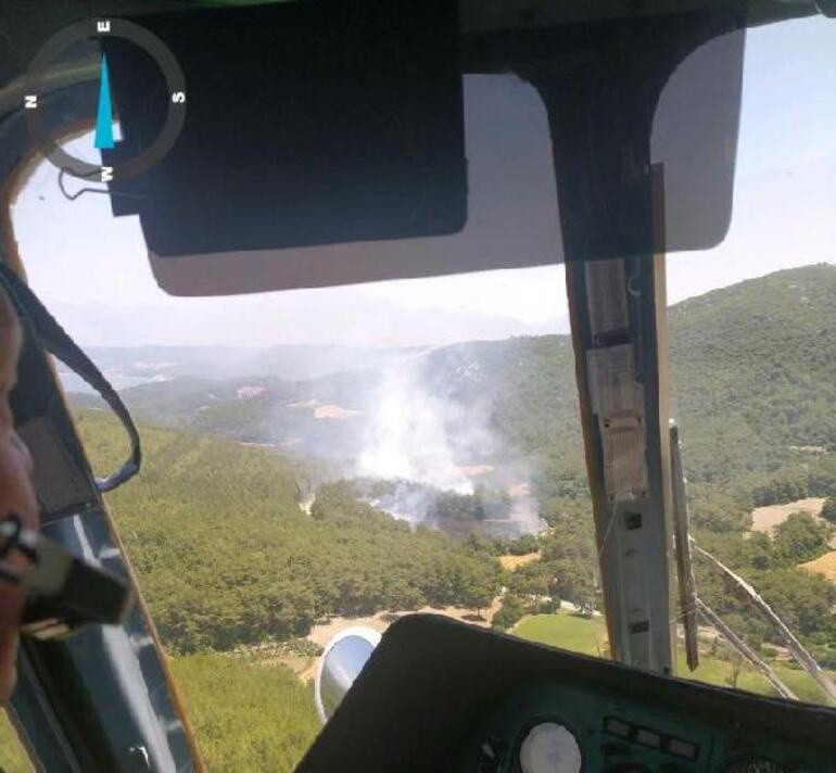 Karatepe Milli Parkı'nda orman yangını - Resim : 1