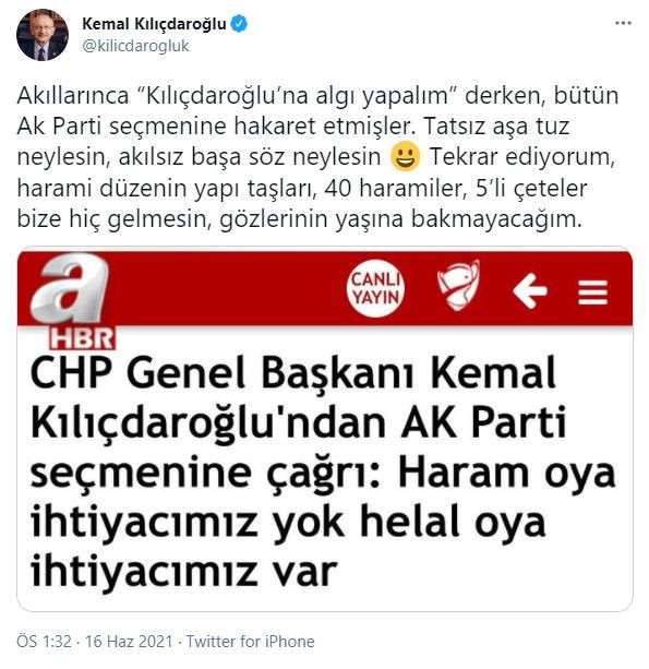 Kemal Kılıçdaroğlu A Haber'in büyük gafını böyle yakaladı - Resim : 1
