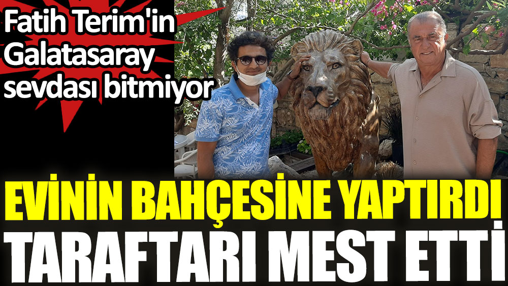 bodrum daki evinin bahcesine yaptirdi taraftari mest etti