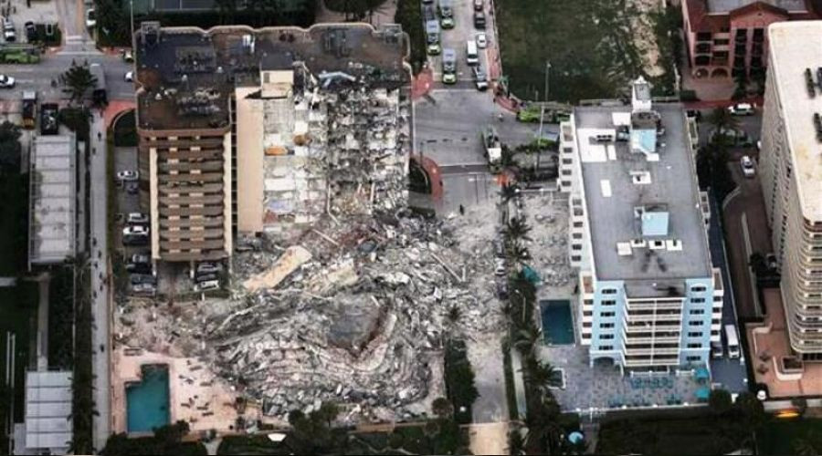 ABD'de çöken bina: Can kaybı 5'e yükseldi, 156 kişi kayıp - Resim : 3