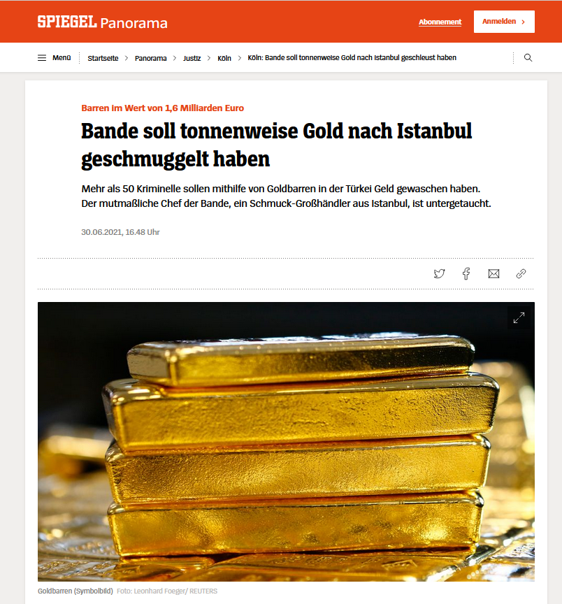 İstanbul'dan yönetilen Almanya'daki çete tonlarca altını Türkiye'ye kaçırdı - Resim : 1