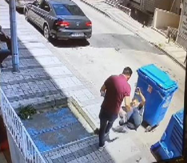 Kablo hırsızı mahalle sakininden şiddet gördü - Resim : 1