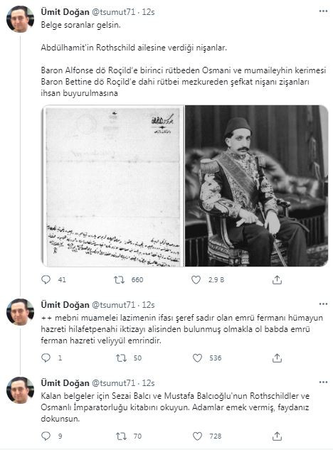 Abdülhamit Yahudi Rothschild ailesine bakın ne vermiş - Resim : 1