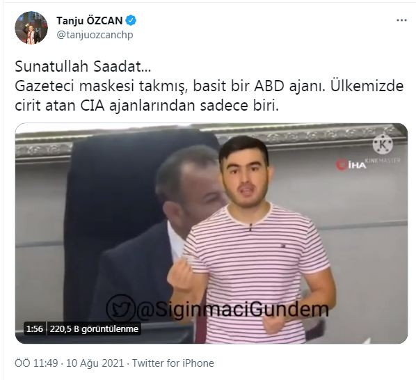 Tanju Özcan Türklere hakaret eden Afgan'ın maskesini düşürdü - Resim : 1