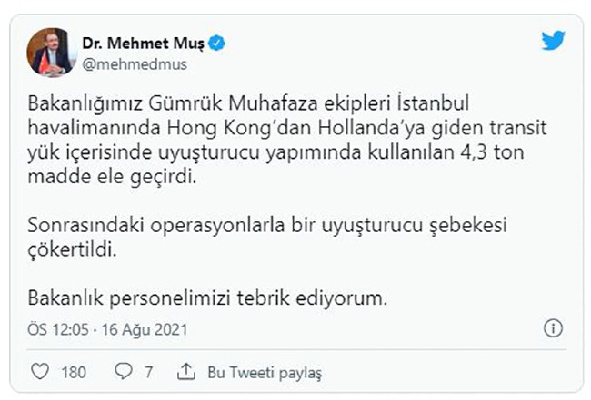 İstanbul Havalimanı'nda büyük operasyon. Tam 4,3 ton - Resim : 1