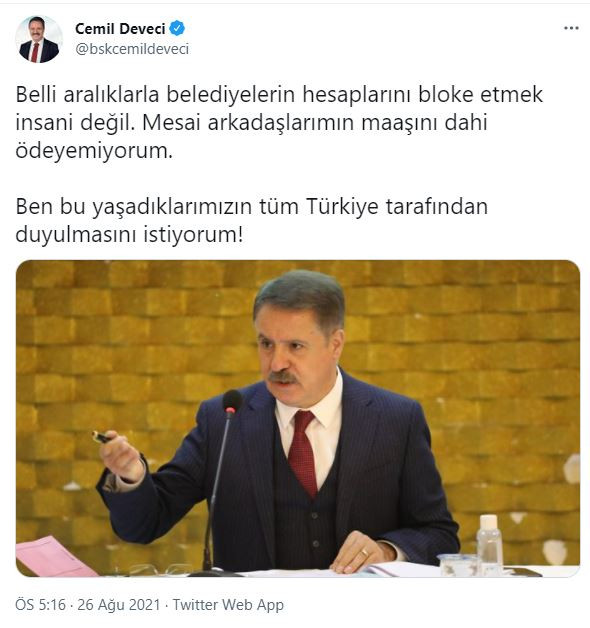 CHP'li başkan maaşları ödeyemediğini duyurdu. Nedenini “Tüm Türkiye duymalı” diyerek açıkladı - Resim : 1