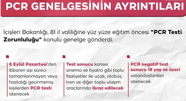 Pcr Testi Zorunlulugu Kac Yas Icin Gecerli Kimlerden Pcr Testi Istenecek Gecerlilik Suresi Ne Kadar