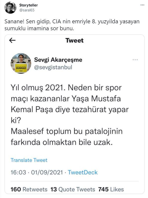 Sedat Aral'dan İzmir marşını hedef alan FETÖ'cüye unutulmayacak cevap - Resim : 1