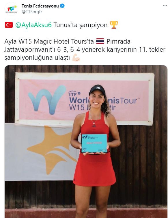 Milli tenisçi Tunus'ta şampiyon oldu - Resim : 1