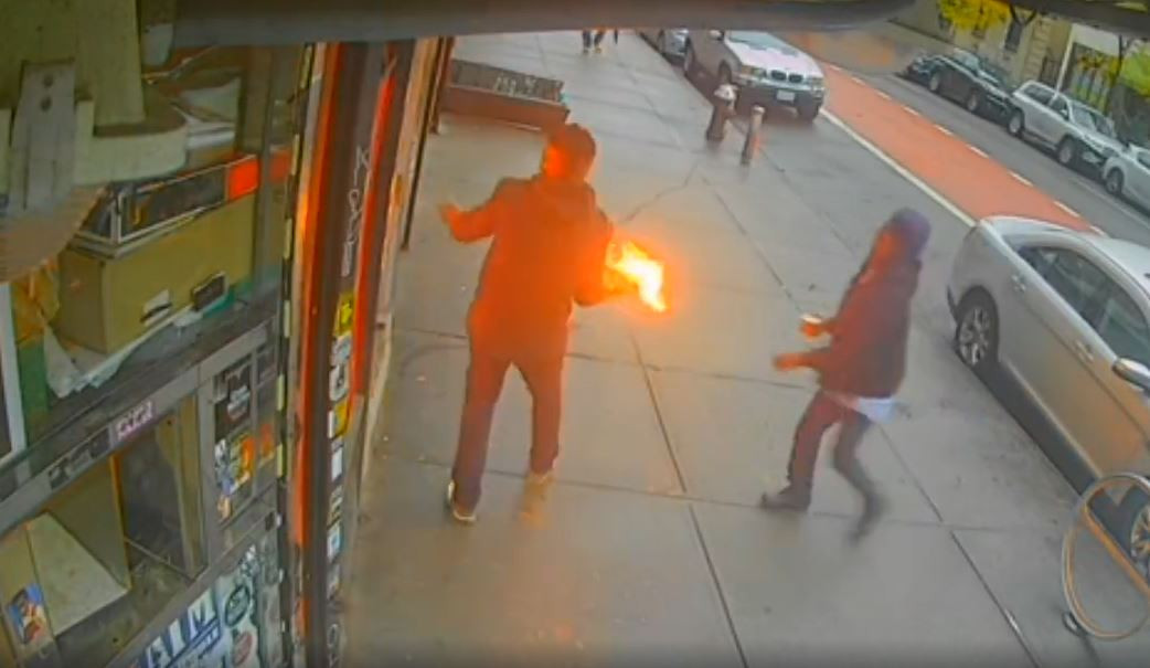 Markete molotof kokteyli saldırı - Resim : 1