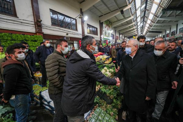 Kılıçdaroğlu Ankara Hali'nde esnaf ziyareti yaptı - Resim : 4