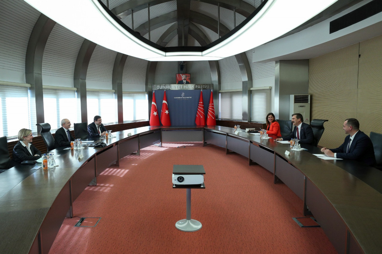 Kılıçdaroğlu, TİP Genel Başkanı Erkan Baş ile görüştü - Resim : 1