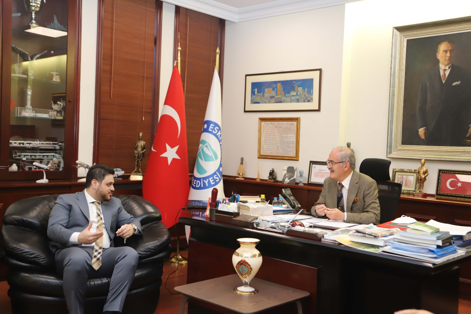 BTP liderinden Yılmaz Büyükerşen’e ziyaret - Resim : 2