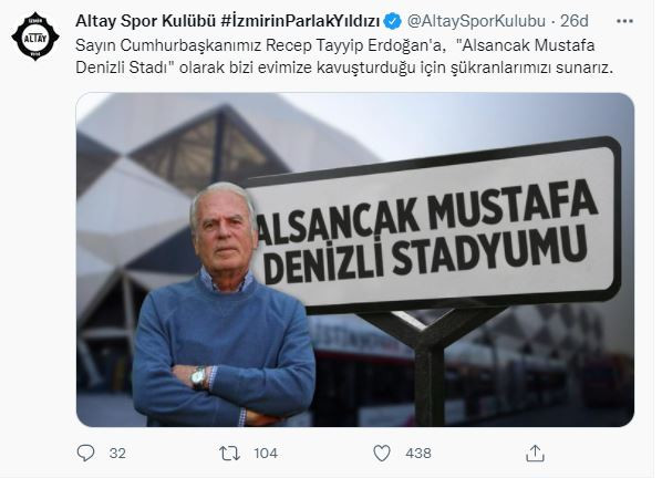 İzmir Alsancak Stadı’na Mustafa Denizli’nin ismi verildi - Resim : 3