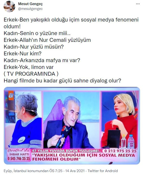 Ünlü belgeselci Mesut Gengeç kadın programlarıyla kafa buldu. Canlı yayındaki konuşmaları yayınladı - Resim : 2