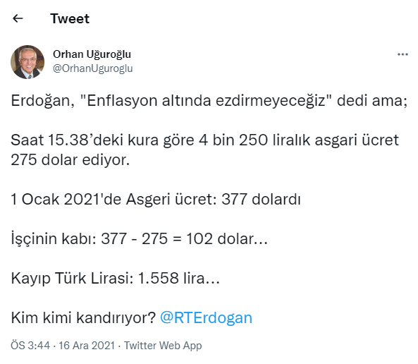 Erdoğan'ın asgari ücreti açıkladığı anlarda bakın ne oldu? - Resim : 1