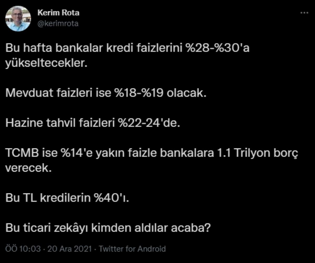 Flaş... Flaş... Flaş... Ünlü ekonomist bu hafta bankaların kredi faizlerinde yapacağı manevrayı açıkladı - Resim : 1