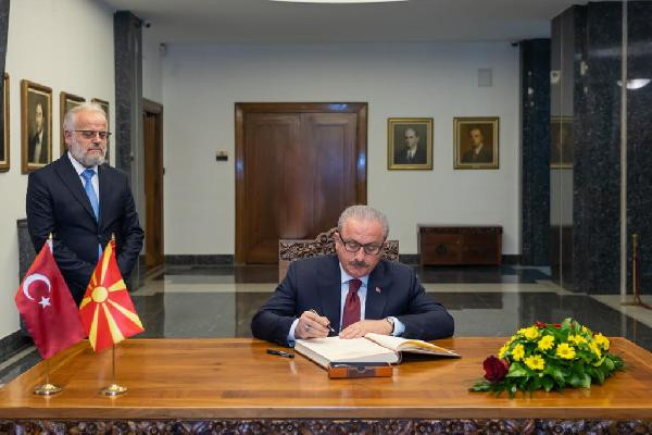 TBMM Başkanı Şentop, Kuzey Makedonyalı mevkidaşı Caferi ile görüştü - Resim : 2