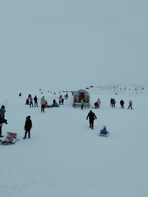 Erciyes'te pistler kayakseverlerle doldu - Resim : 1