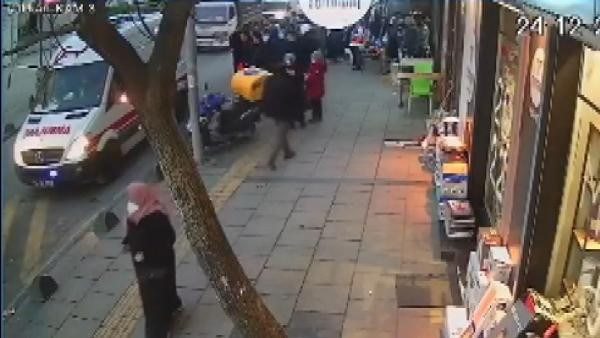 İki kuryenin akılalmaz kazası - Resim : 2