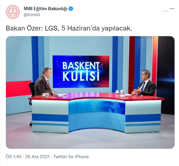 LGS sınavı 5 Haziran’da yapılacak - Resim : 1